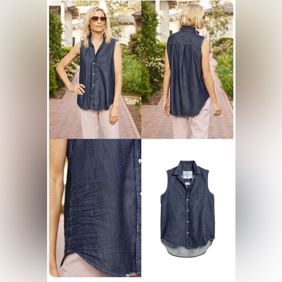 Frank & Eileen Denim Button Down, Sz M - Picture 1 of 3